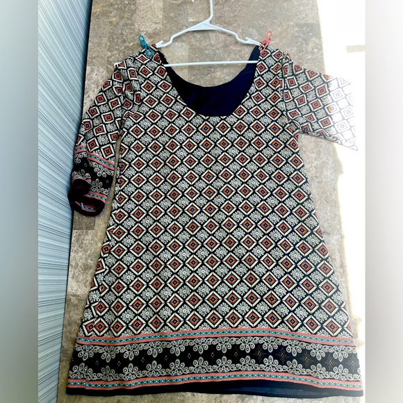 Geometric Patterned Women's Top by HARPER size L - Picture 7 of 11